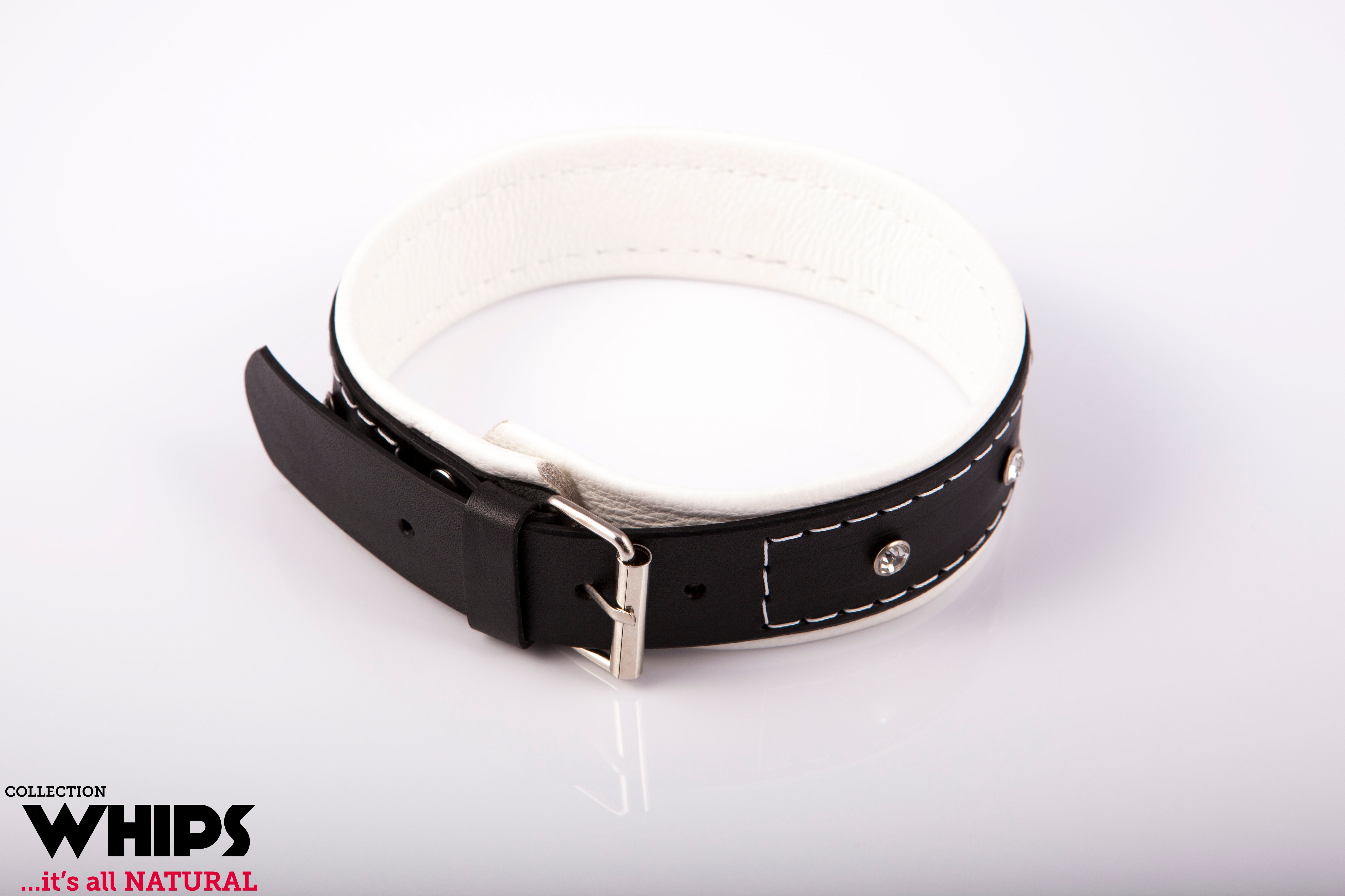 Whips Collection - Obroża Damska 4 Cm, Biała ▶️▶️ DYSKRETNIE ▶️ GWARANCJA ▶️ PRZESYŁKA 24h ▶️