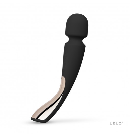 Lelo Smart Wand 2 Medium Black - wibratory wand, czarny ▶️▶️ DYSKRETNIE ▶️ GWARANCJA ▶️ PRZESYŁKA 24h ▶️