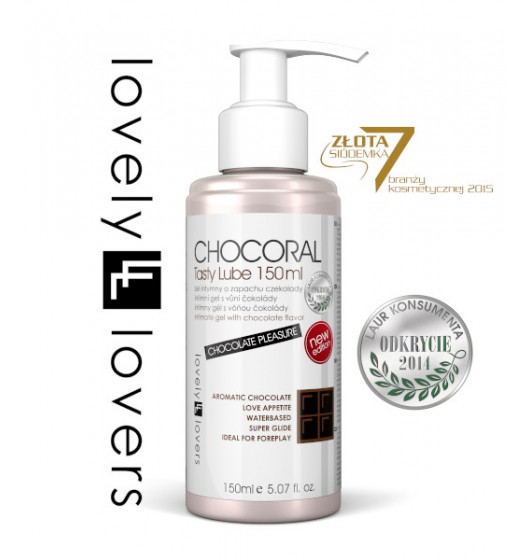Lovely Lovers Chocoral Tasty Lube 150 ml - żel oralny o smaku czekoladowym ⚫ DARMOWA DOSTAWA od 299zł ⚫ DYSKRETNA PRZESYŁKA 24H Z POLSKI ⚫
