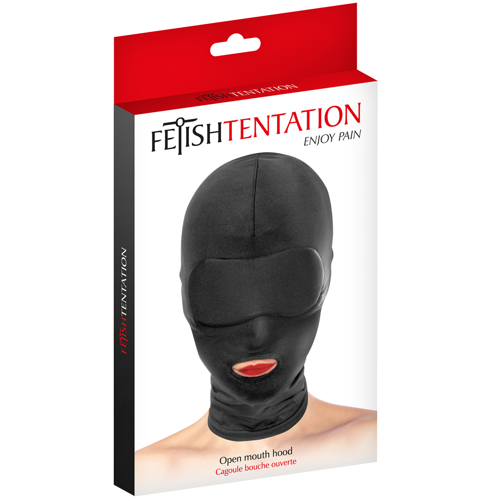 Fetish tentation Open Mouth Hood - Maska BDSM ▶️▶️ DYSKRETNIE ▶️ GWARANCJA ▶️ PRZESYŁKA 24h ▶️