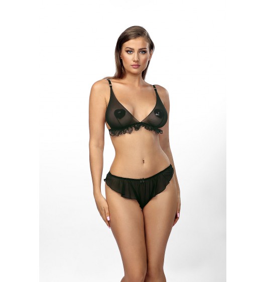 Anais Apparel Luxury Vanilla - komplet dwu częściowy, Czarny Wariant/Rozmiar: S/M ▶️▶️ DYSKRETNIE ▶️ GWARANCJA ▶️ PRZESYŁKA 24h ▶️