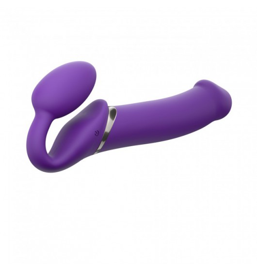 Strap-on-me Vibrating Strap-on Purple XL - Wibrujące dildo strap on, Fioletowy ▶️▶️ DYSKRETNIE ▶️ GWARANCJA ▶️ PRZESYŁKA 24h ▶️