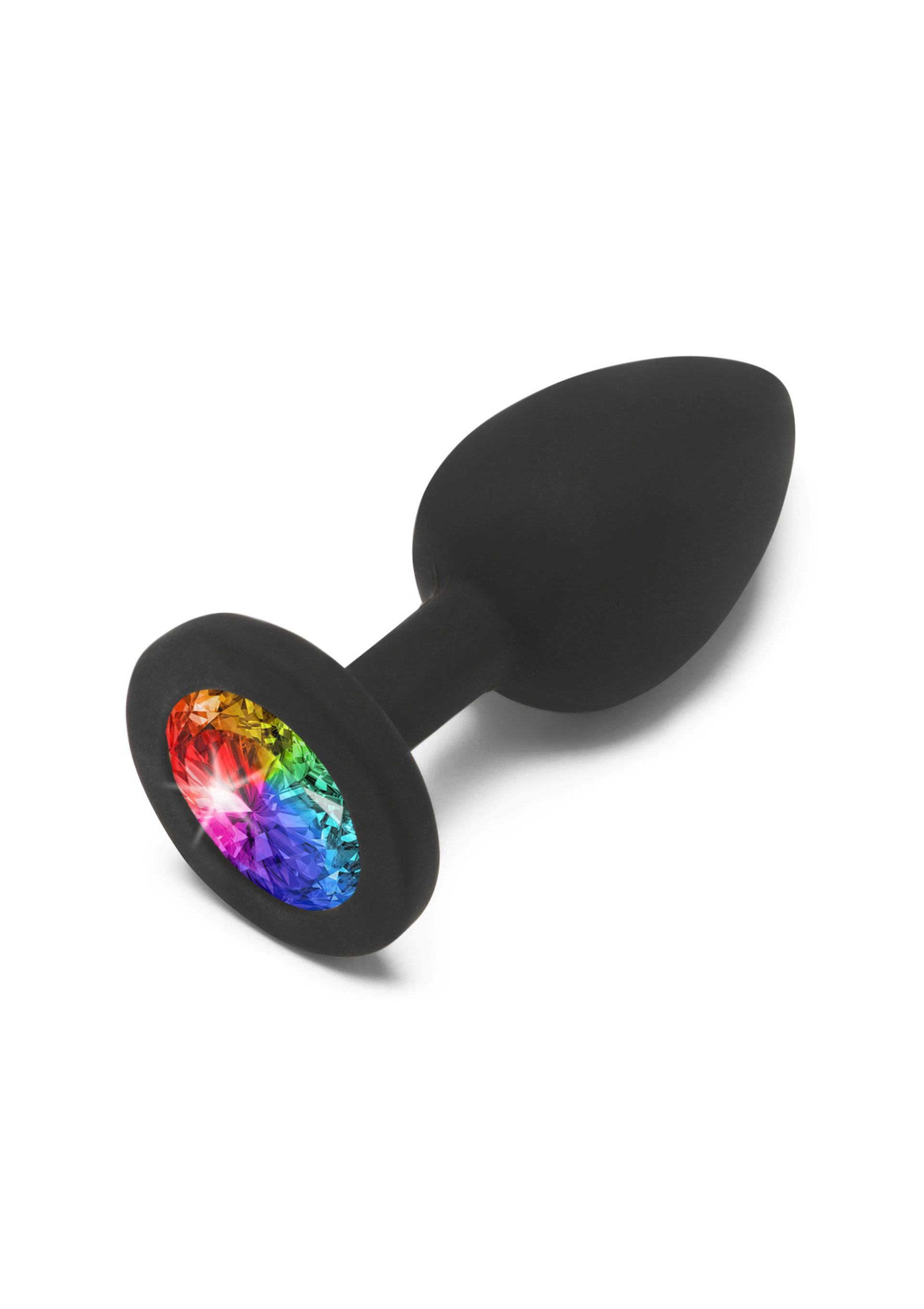 NS Novelties Rainbow Booty Jewel Small - Korek analny z diamentem - tęczowy ⚫ DARMOWA DOSTAWA od 299zł ⚫ DYSKRETNA PRZESYŁKA 24H Z POLSKI ⚫