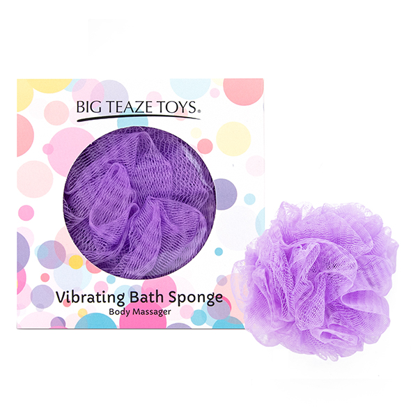 Big Teaze Toys Bath Sponge Vibrating Purple - Wibrująca gąbka do kąpieli Fioletowy ▶️▶️ DYSKRETNIE ▶️ GWARANCJA ▶️ PRZESYŁKA 24h ▶️