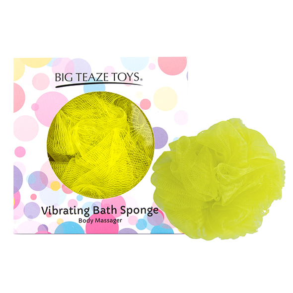 Big Teaze Toys Bath Sponge Vibrating Yellow - Wibrująca gąbka do kąpieli Żółty ▶️▶️ DYSKRETNIE ▶️ GWARANCJA ▶️ PRZESYŁKA 24h ▶️