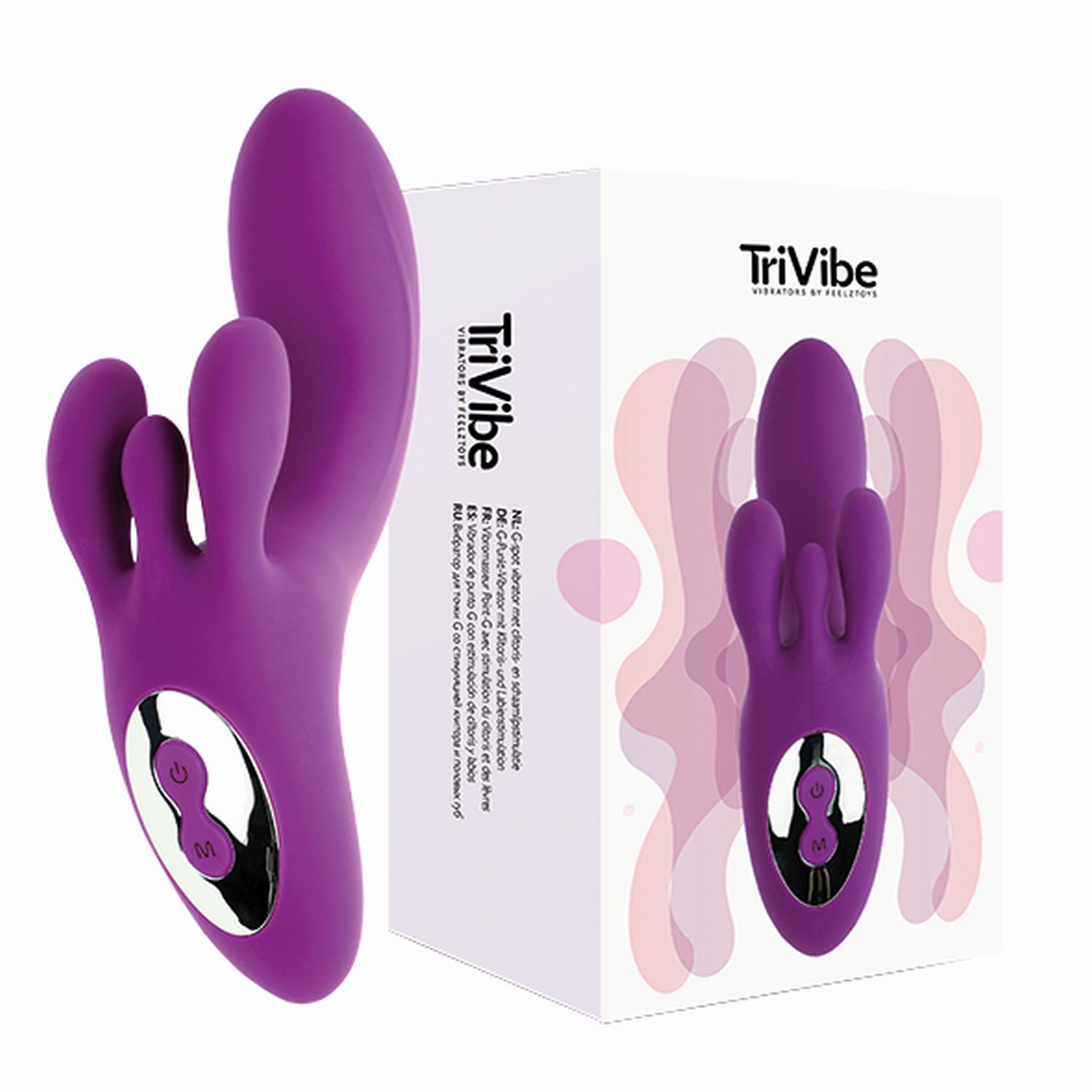 FeelzToys Trivibe G Spot Vibrator - Wibrator króliczek Fioletowy ▶️▶️ DYSKRETNIE ▶️ GWARANCJA ▶️ PRZESYŁKA 24h ▶️