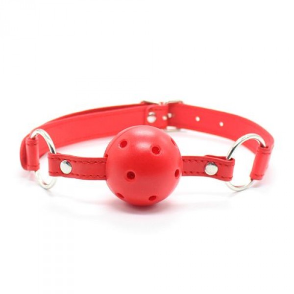 Toyz4lovers Breathable Ball Gag (Rosso) - Knebel z kulką Czerwony ▶️▶️ DYSKRETNIE ▶️ GWARANCJA ▶️ PRZESYŁKA 24h ▶️