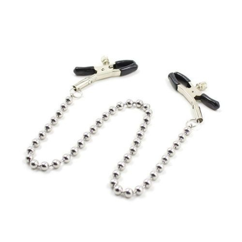 Toyz4lovers Chain Nipples Clamps - Zaciski na sutki z łańcuszkiem ▶️▶️ DYSKRETNIE ▶️ GWARANCJA ▶️ PRZESYŁKA 24h ▶️