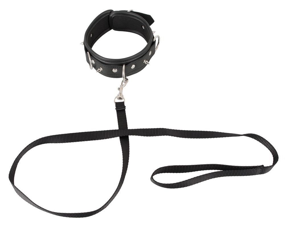 Vegan Fetish Collar Vegan - Obroża ze smyczą BDSM wegański ▶️▶️ DYSKRETNIE ▶️ GWARANCJA ▶️ PRZESYŁKA 24h ▶️