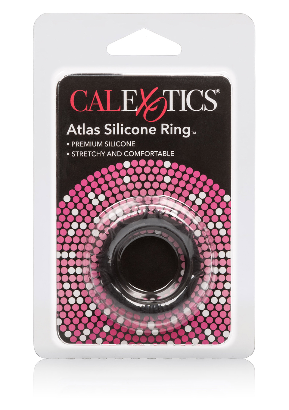 CalExotics Atlas Silicone Ring Black - Elastyczny pierścień erekcyjny ▶️▶️ DYSKRETNIE ▶️ GWARANCJA ▶️ PRZESYŁKA 24h ▶️