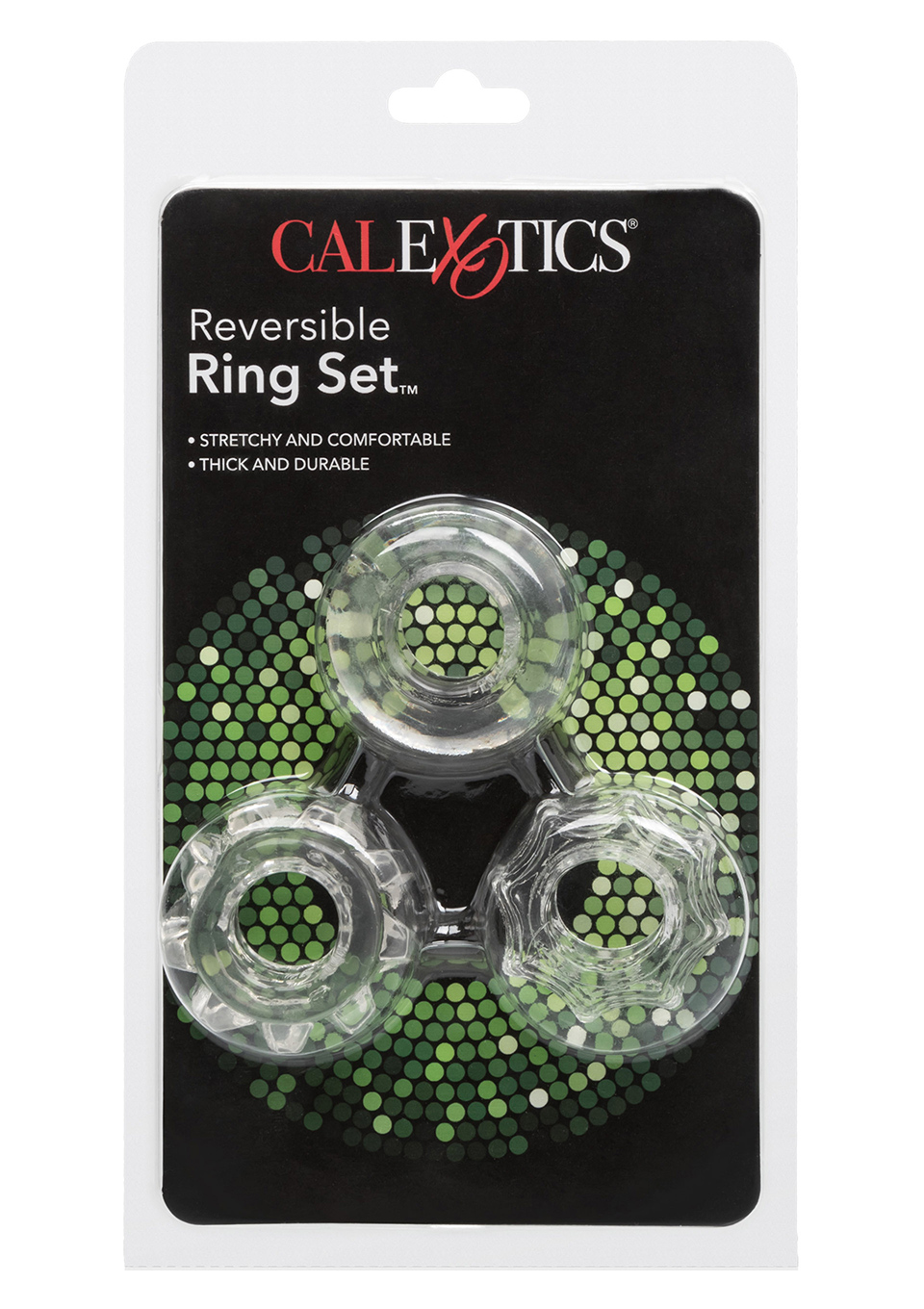 CalExotics Reversible Ring Set Clear - Zestaw elastycznych pierścieni erekcyjnych ▶️▶️ DYSKRETNIE ▶️ GWARANCJA ▶️ PRZESYŁKA 24h ▶️