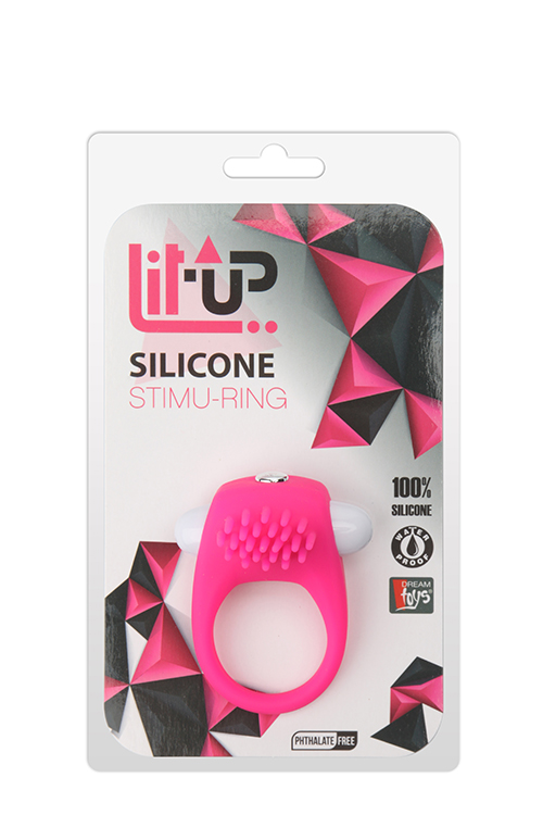 Lit Up Silicone Stimu Ring 5 Pink - Wibrujący pierścień erekcyjny ▶️▶️ DYSKRETNIE ▶️ GWARANCJA ▶️ PRZESYŁKA 24h ▶️