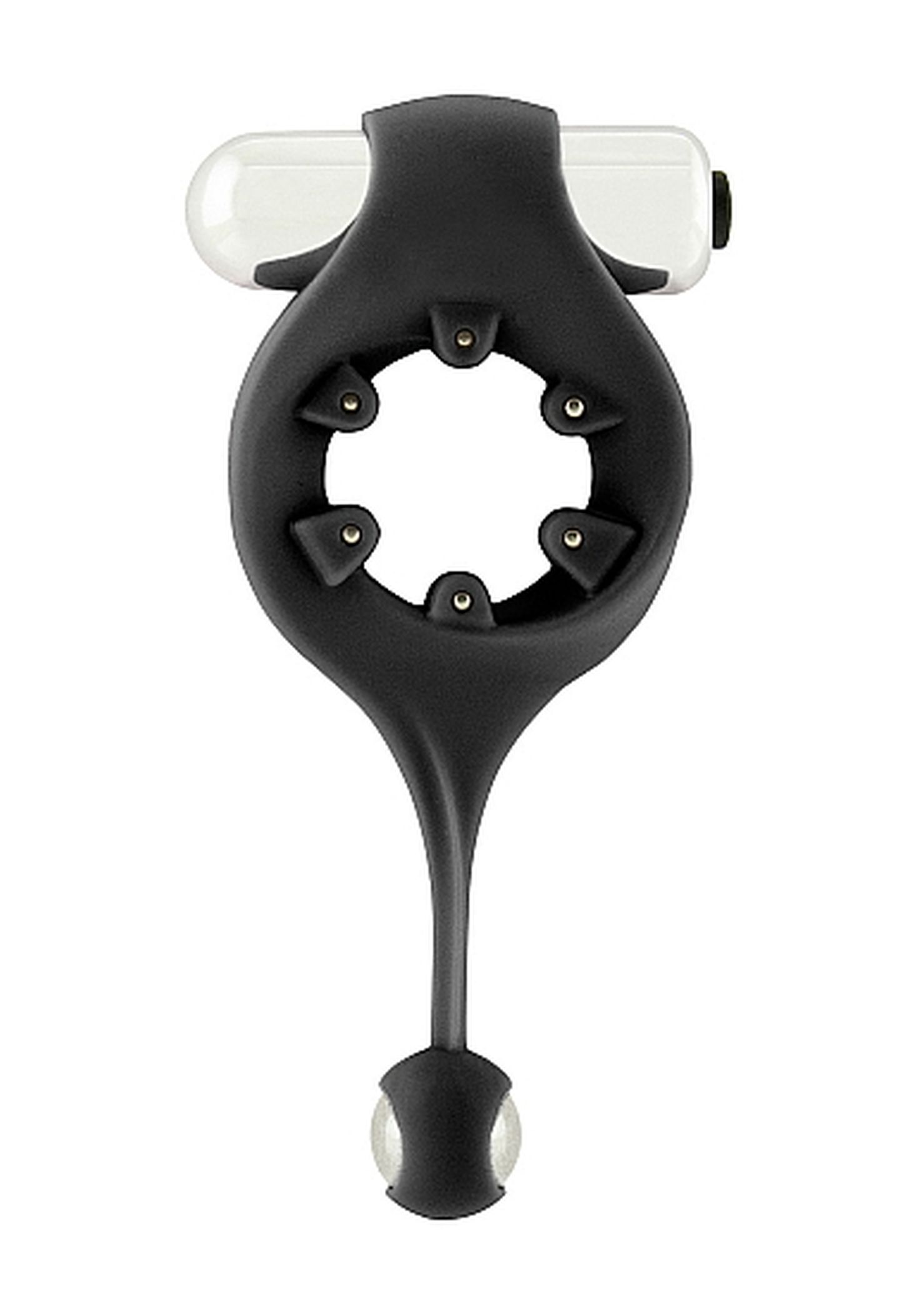 Mjuze Infinity Vibrating Cockring With Dangling Ball Black - Wibrujący pierścień erekcyjny ▶️▶️ DYSKRETNIE ▶️ GWARANCJA ▶️ PRZESYŁKA 24h ▶️