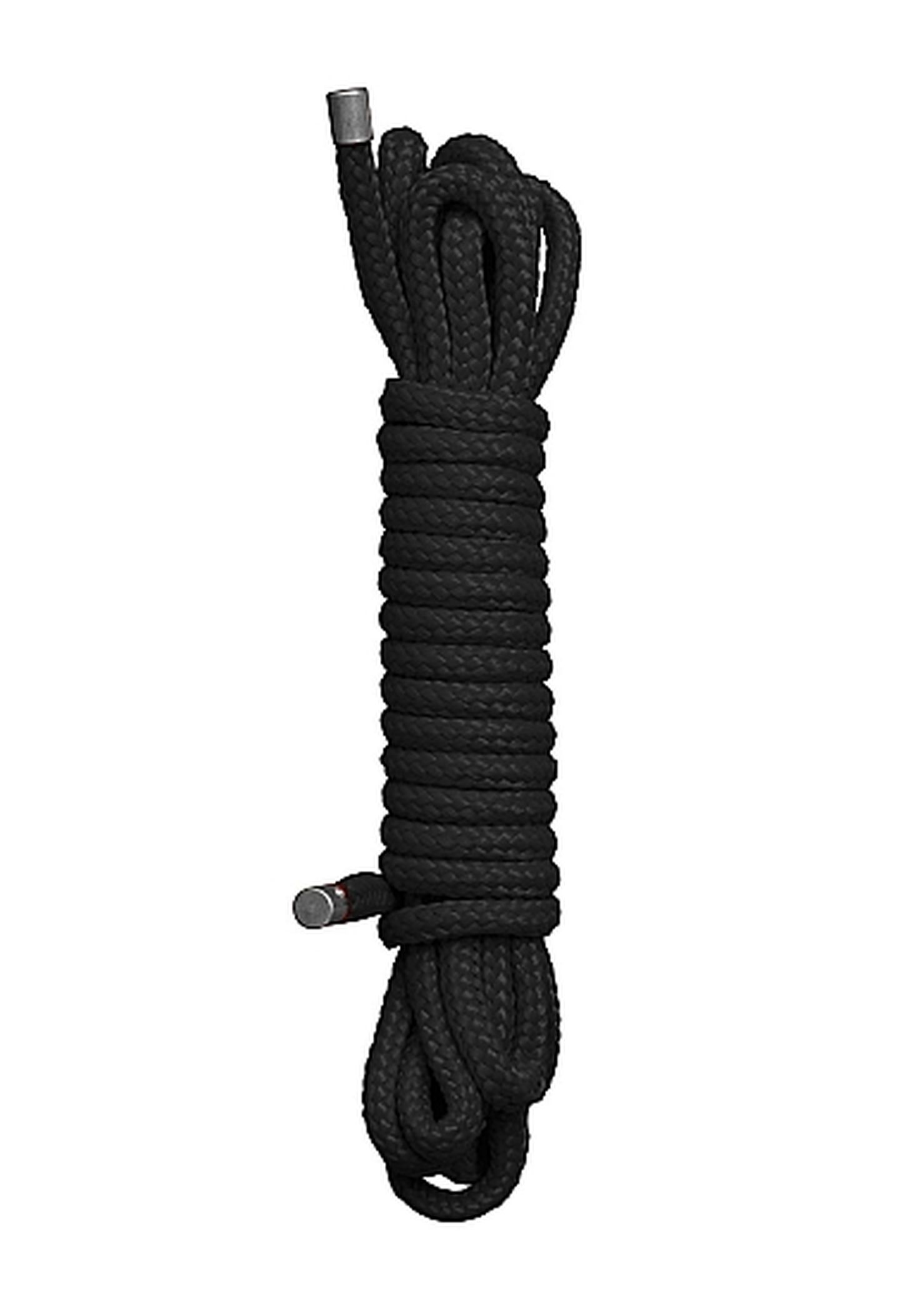 Ouch! Japanese Rope 10M Black - Lina do krępowania Czarny ▶️▶️ DYSKRETNIE ▶️ GWARANCJA ▶️ PRZESYŁKA 24h ▶️