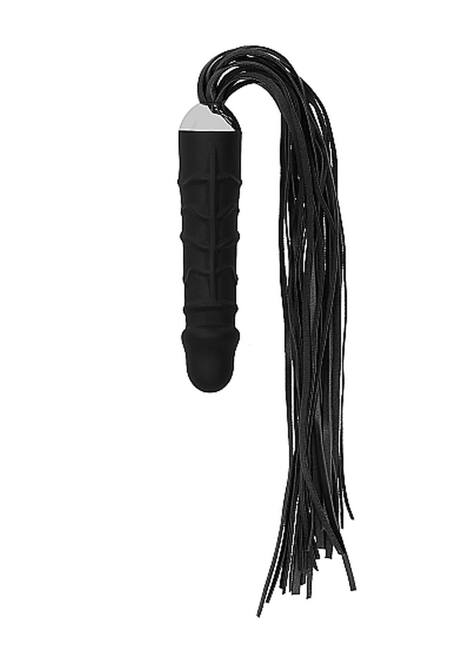 Ouch! Black Whip With Realistic Silicone Dildo Black - Dildo z pejczem ▶️▶️ DYSKRETNIE ▶️ GWARANCJA ▶️ PRZESYŁKA 24h ▶️