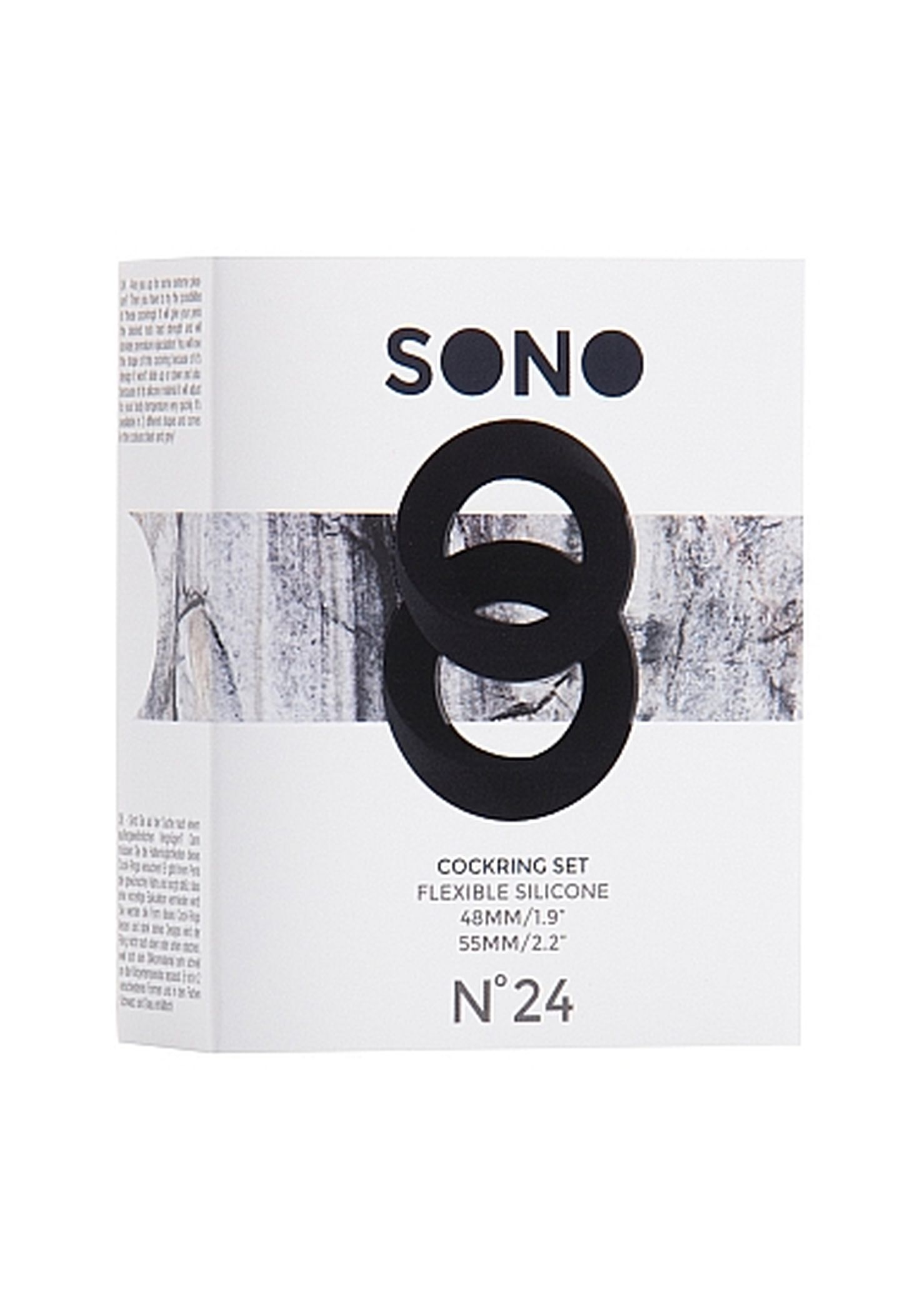 Sono No.24 Cockring Set Black - Zestaw elastycznych pierścieni erekcyjnych ▶️▶️ DYSKRETNIE ▶️ GWARANCJA ▶️ PRZESYŁKA 24h ▶️