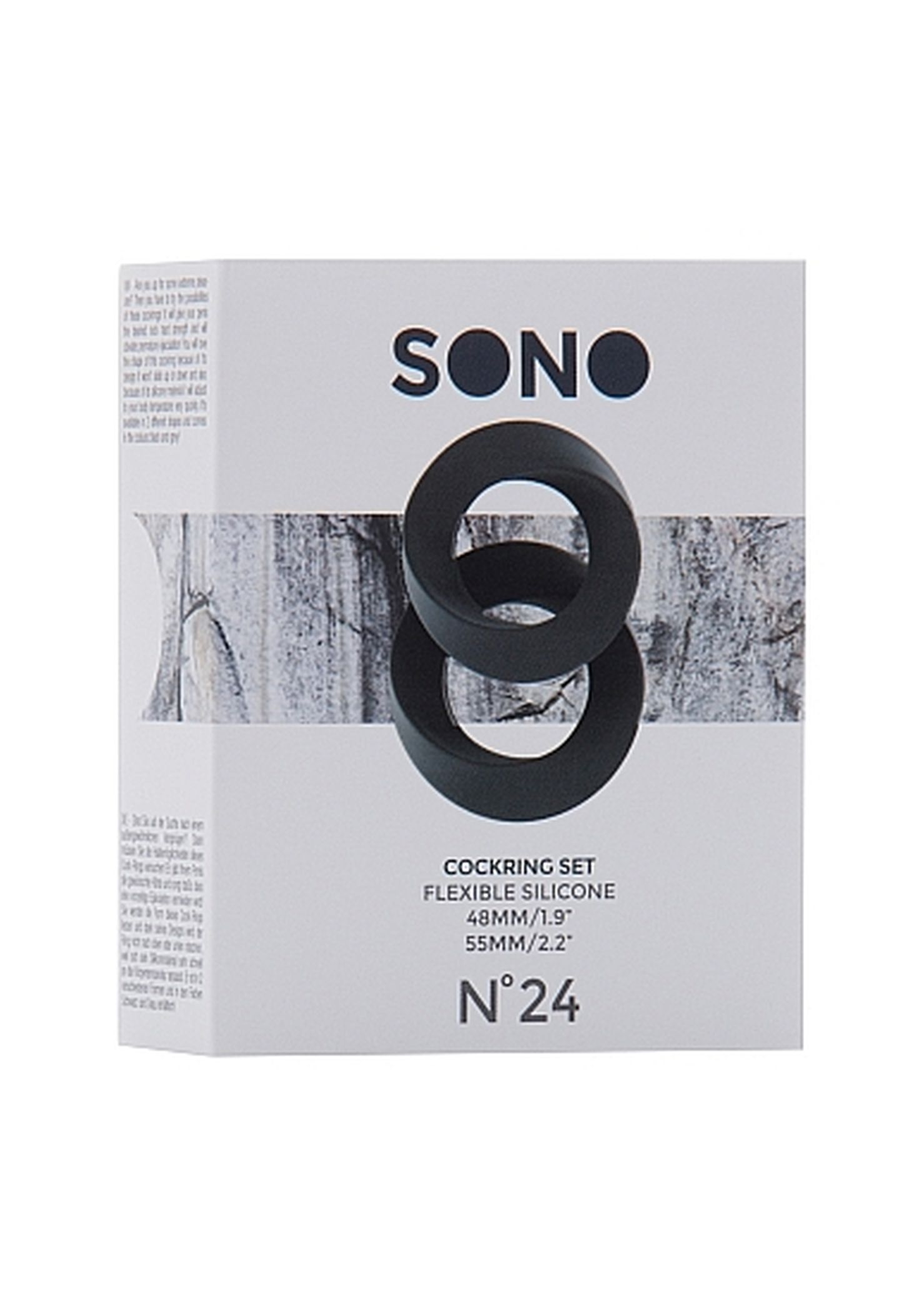 Sono No.24 Cockring Set Grey - Zestaw elastycznych pierścieni erekcyjnych ▶️▶️ DYSKRETNIE ▶️ GWARANCJA ▶️ PRZESYŁKA 24h ▶️
