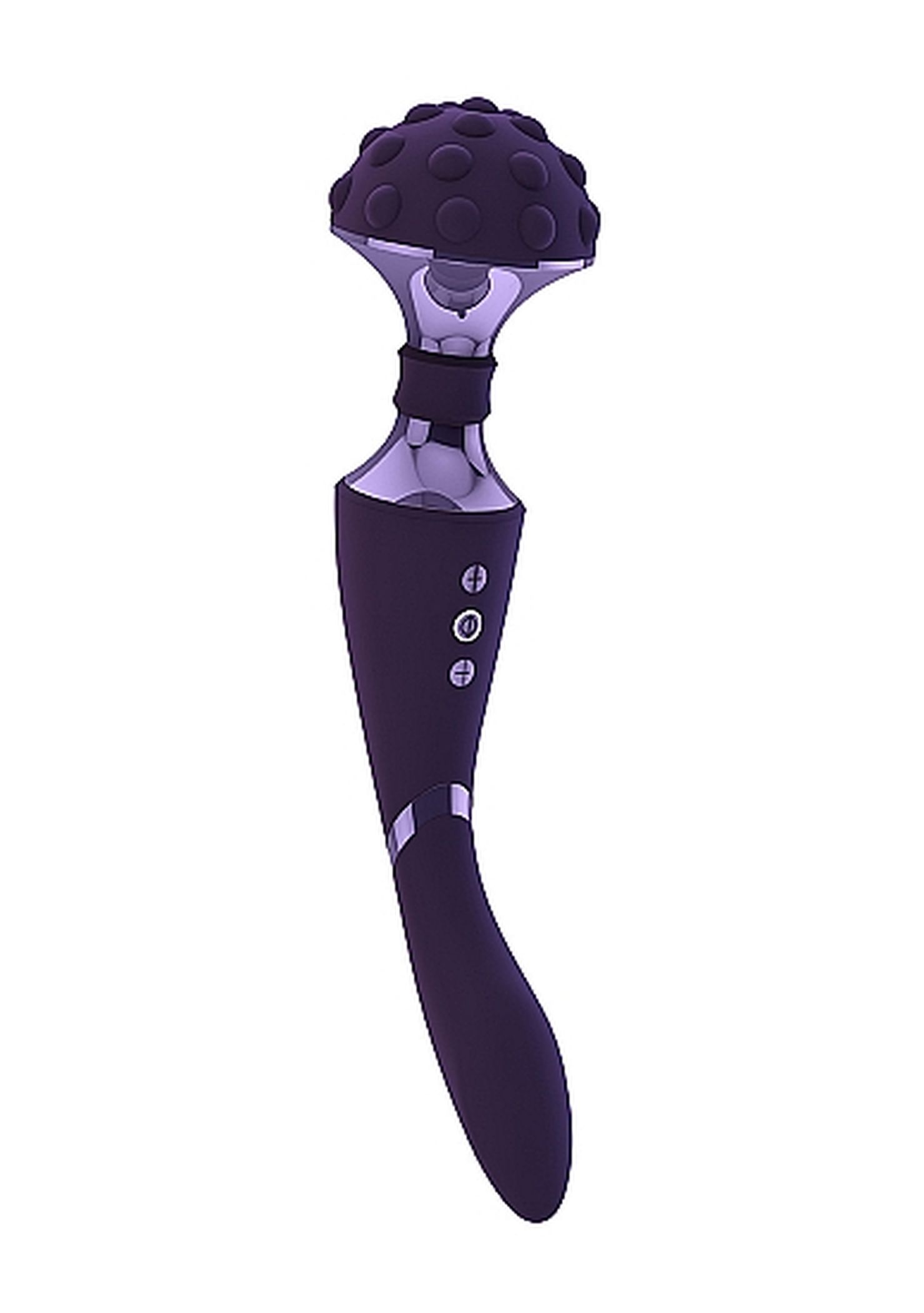 Vive Shiatsu Bendable - Wibrator wand z dwoma silnikami Fioletowy ▶️▶️ DYSKRETNIE ▶️ GWARANCJA ▶️ PRZESYŁKA 24h ▶️