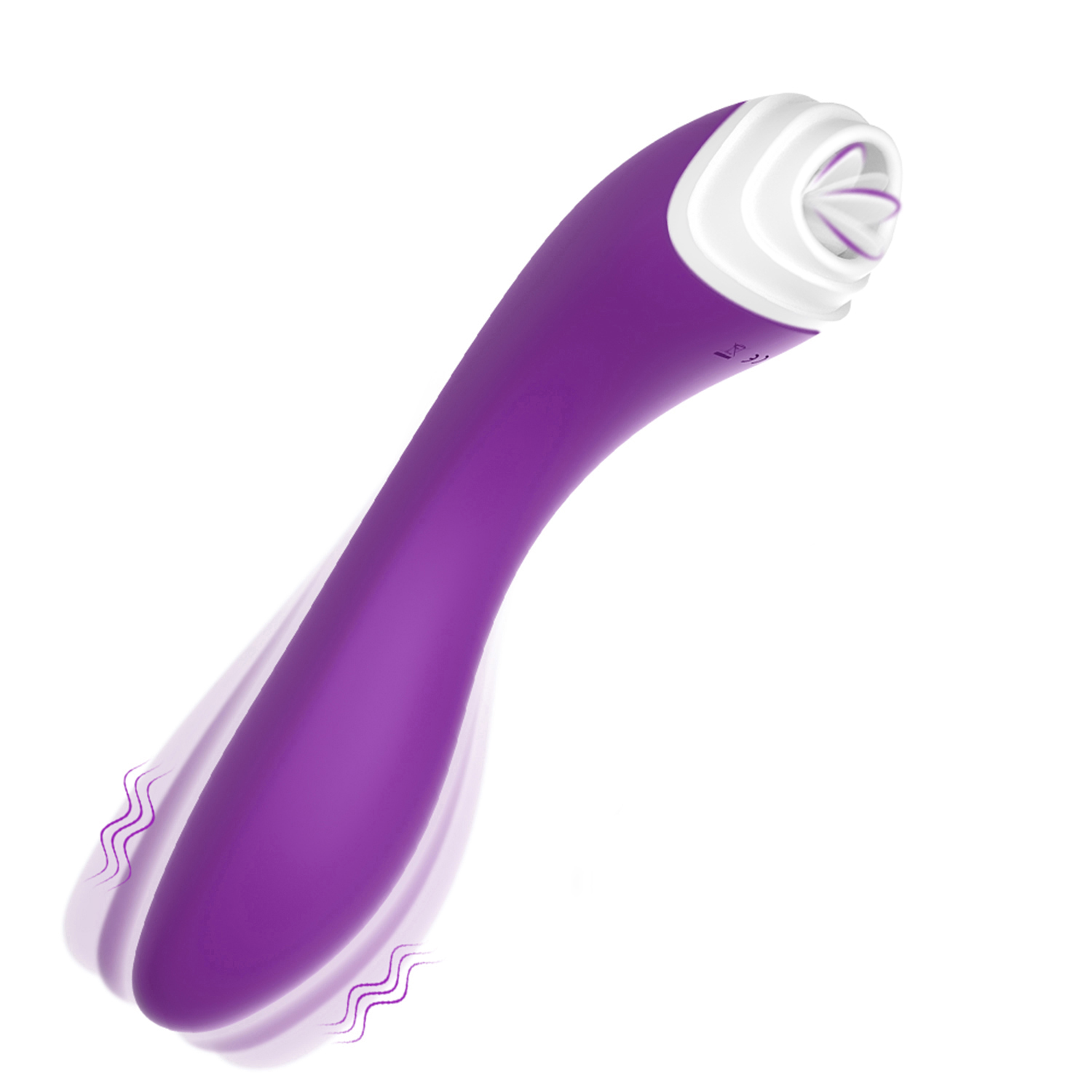 Boss Series Fairyland Purple - Wibrator klasyczny z końcówką oralną Fioletowy ▶️▶️ DYSKRETNIE ▶️ GWARANCJA ▶️ PRZESYŁKA 24h ▶️