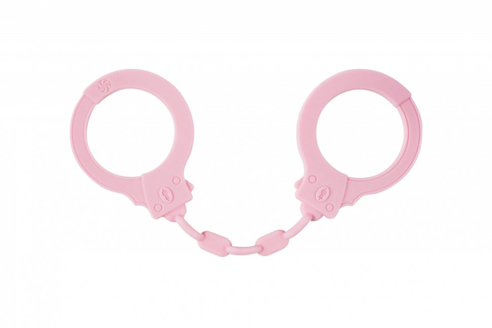 Lola Games Silicone Handcuffs Party Hard Suppression Pink - Kajdanki na nadgarstki, silikonowe Różowy