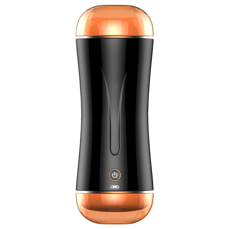 Boss Series Vibrating Masturbation Cup IE - Wibrujący masturbator z dwoma otworami ⚫ DARMOWA DOSTAWA od 299zł ⚫ DYSKRETNA PRZESYŁKA 24H Z POLSKI ⚫