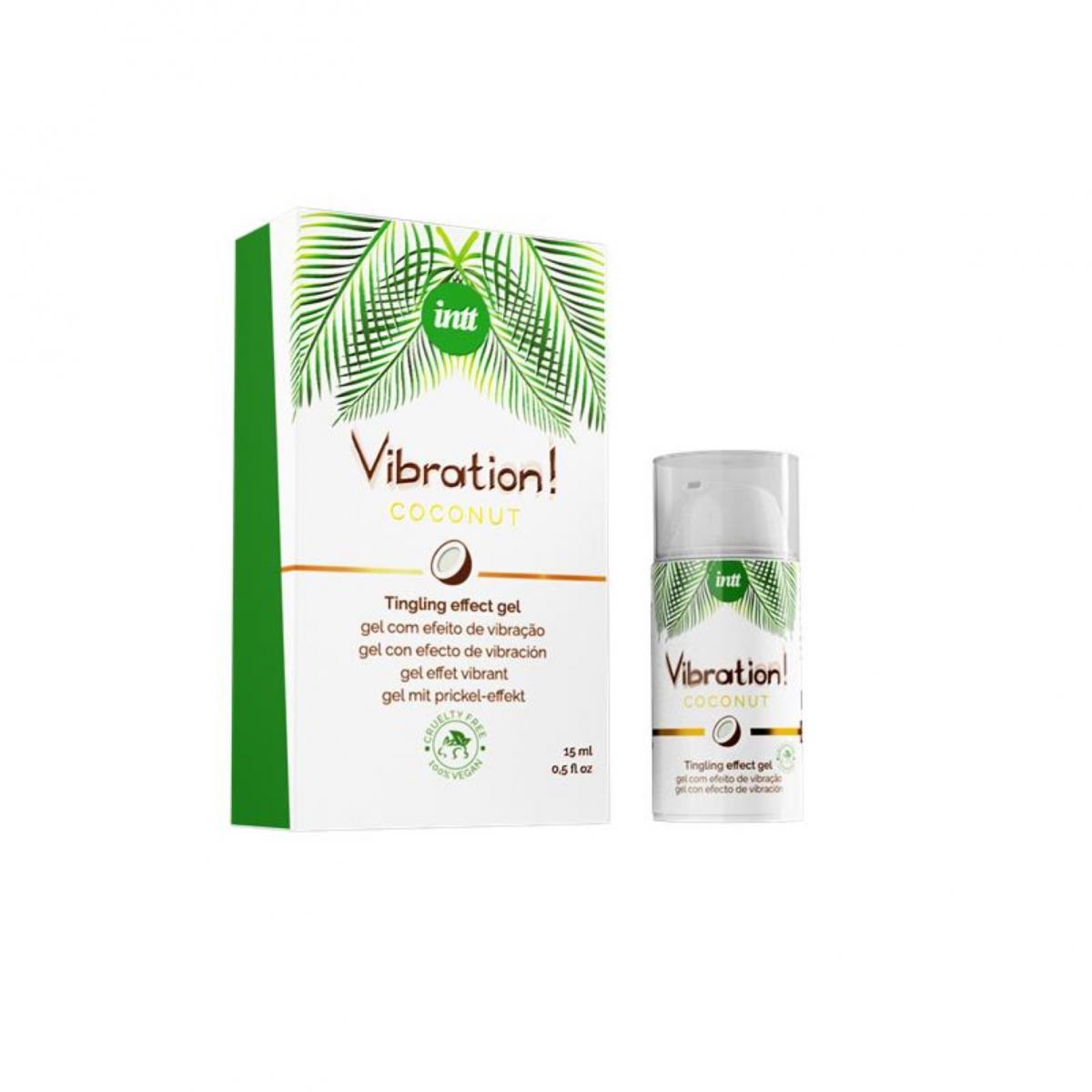 Intt Vibration Coconut Oil Vegan 15Ml - Stymulujący olejek do masażu - wegański ▶️▶️ DYSKRETNIE ▶️ GWARANCJA ▶️ PRZESYŁKA 24h ▶️