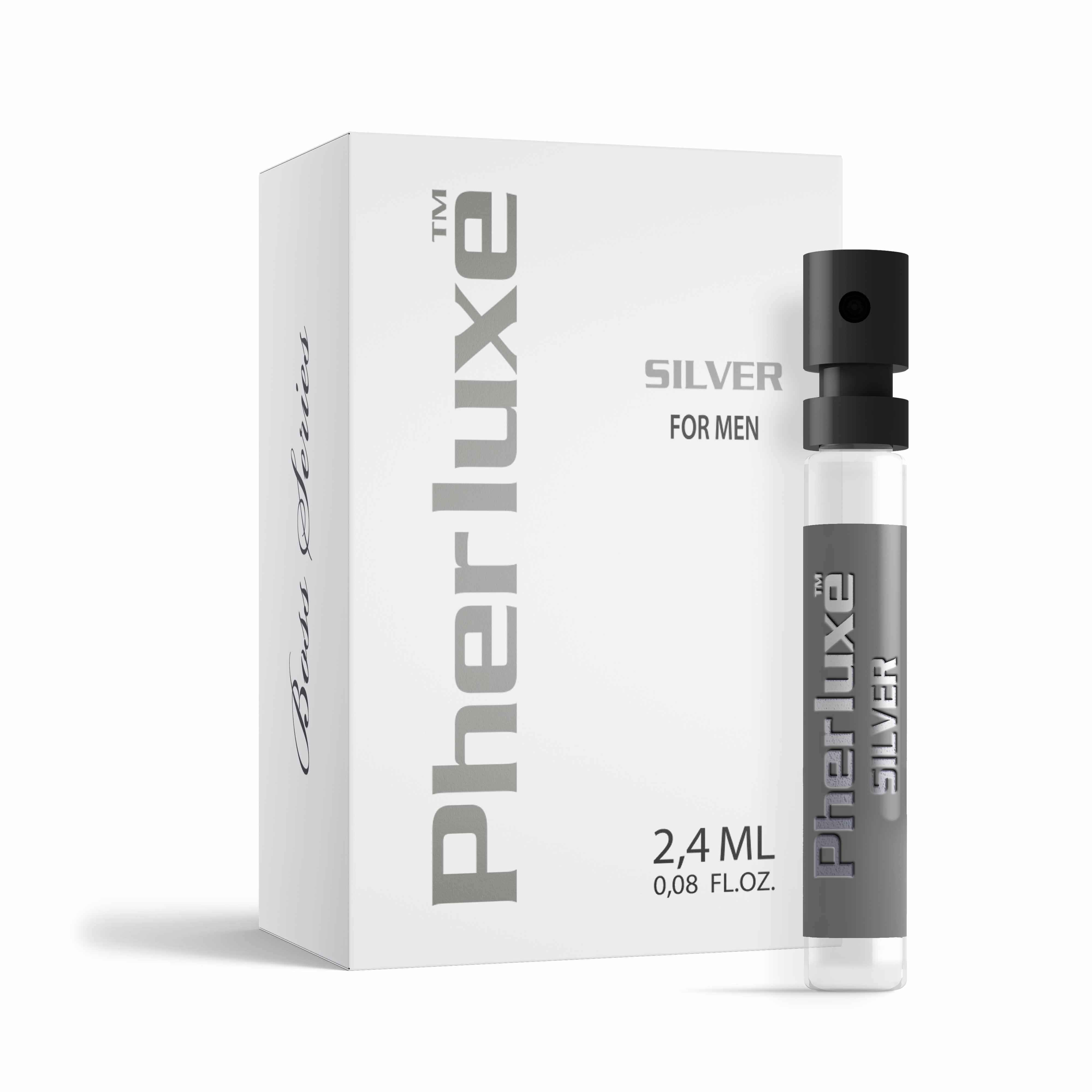 Pherluxe Boss Series Pherluxe Silver For Men 2,4 Ml - Perfumy z feromonami męskie ▶️▶️ DYSKRETNIE ▶️ GWARANCJA ▶️ PRZESYŁKA 24h ▶️