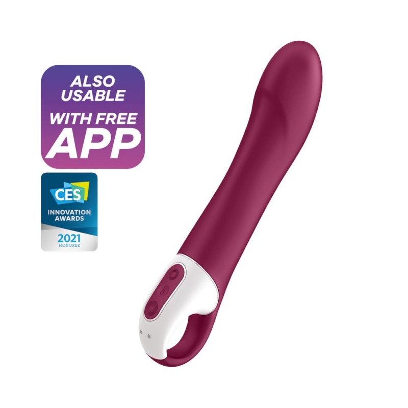 Satisfyer Vibrator Big Heat - Wibrator do punktu G z podgrzewaniem i sterowaniem aplikacją ▶️▶️ DYSKRETNIE ▶️ GWARANCJA ▶️ PRZESYŁKA 24h ▶️