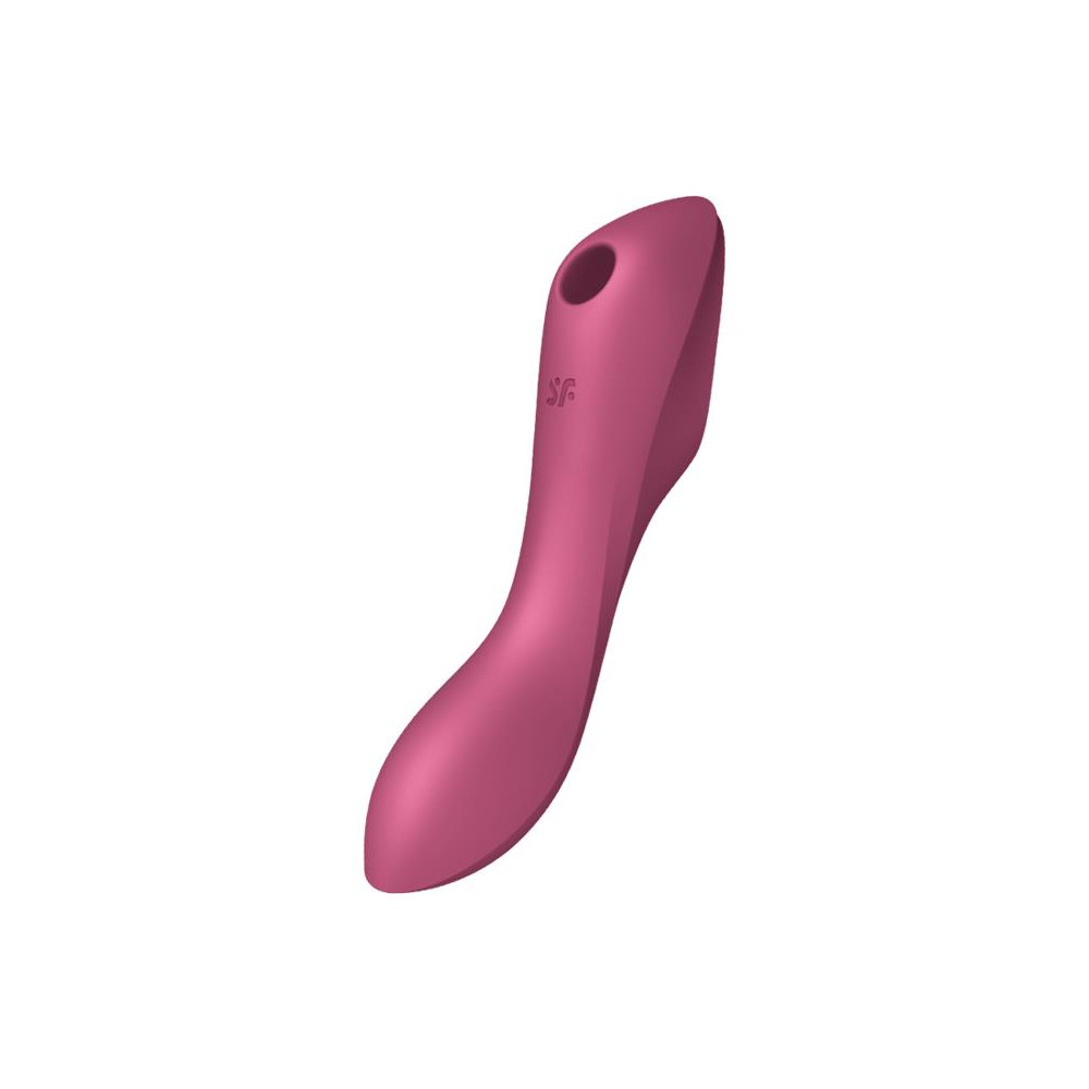 Satisfyer Vibrator Curvy Trinity 3 (Red) - Wibrator 3w1 do punktu G lub łechtaczki Czerwony ▶️▶️ DYSKRETNIE ▶️ GWARANCJA ▶️ PRZESYŁKA 24h ▶️