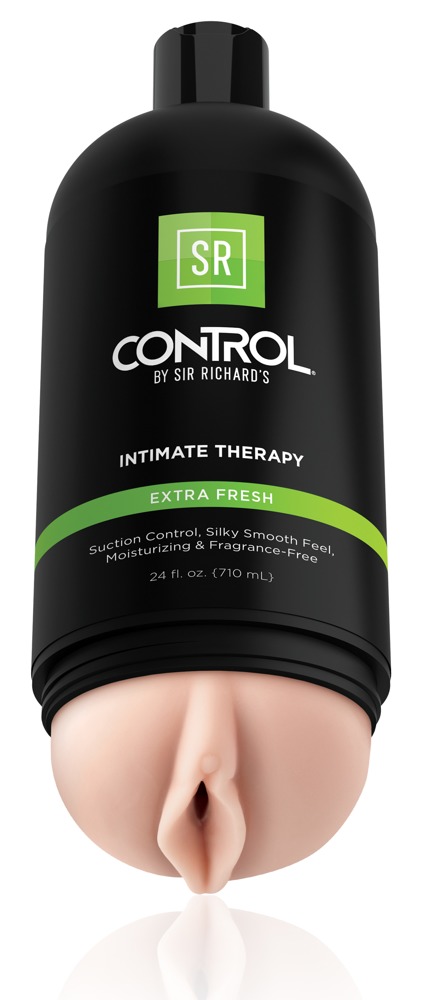 Sir Richard's Control Intimate Therapy Extra Fre - Masturbator klasyczny w kształcie dyskretnej butelki