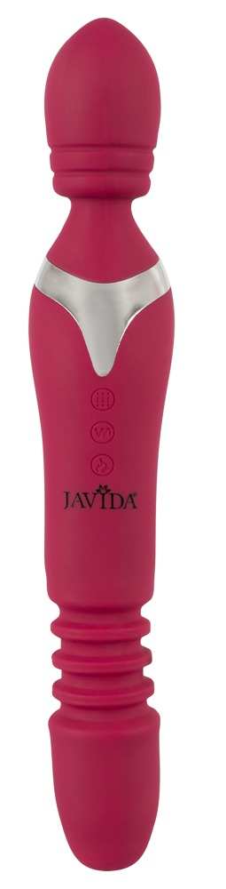 JAVIDA Warming & Thrusting Vib - Wibrator 2w1 wand oraz klasyczny z ruchem pulsacyjnym ▶️▶️ DYSKRETNIE ▶️ GWARANCJA ▶️ PRZESYŁKA 24h ▶️