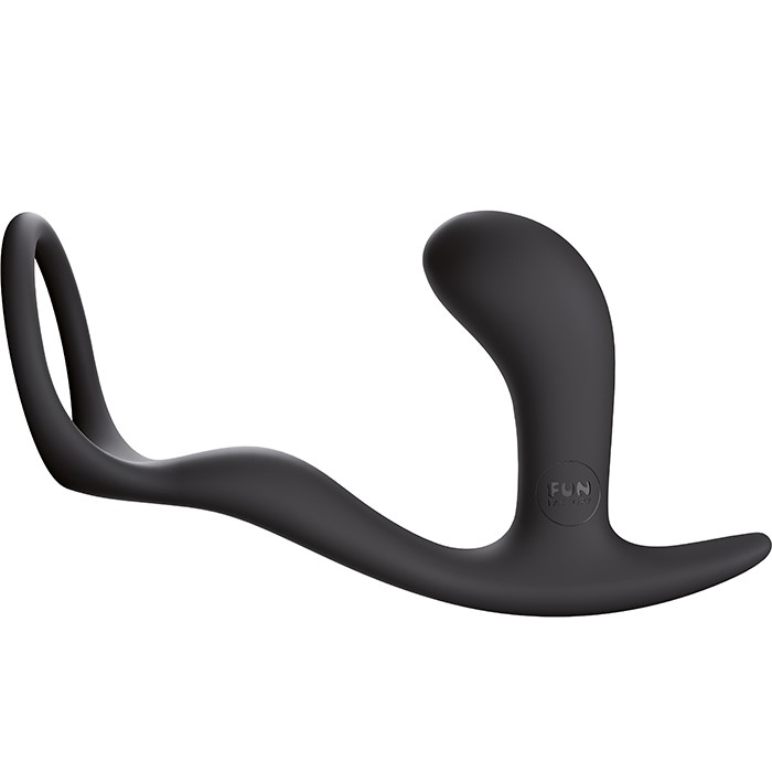 Fun Factory Bootie Ring - Korek analny z pierścieniem erekcyjnym, Czarny ▶️▶️ DYSKRETNIE ▶️ GWARANCJA ▶️ PRZESYŁKA 24h ▶️