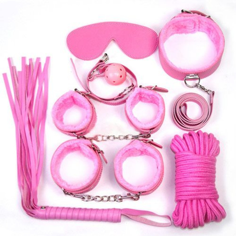 Toyz4Lovers bondage kit (rosa) - Zestaw BDSM ⚫ DARMOWA DOSTAWA od 299zł ⚫ DYSKRETNA PRZESYŁKA 24H Z POLSKI ⚫