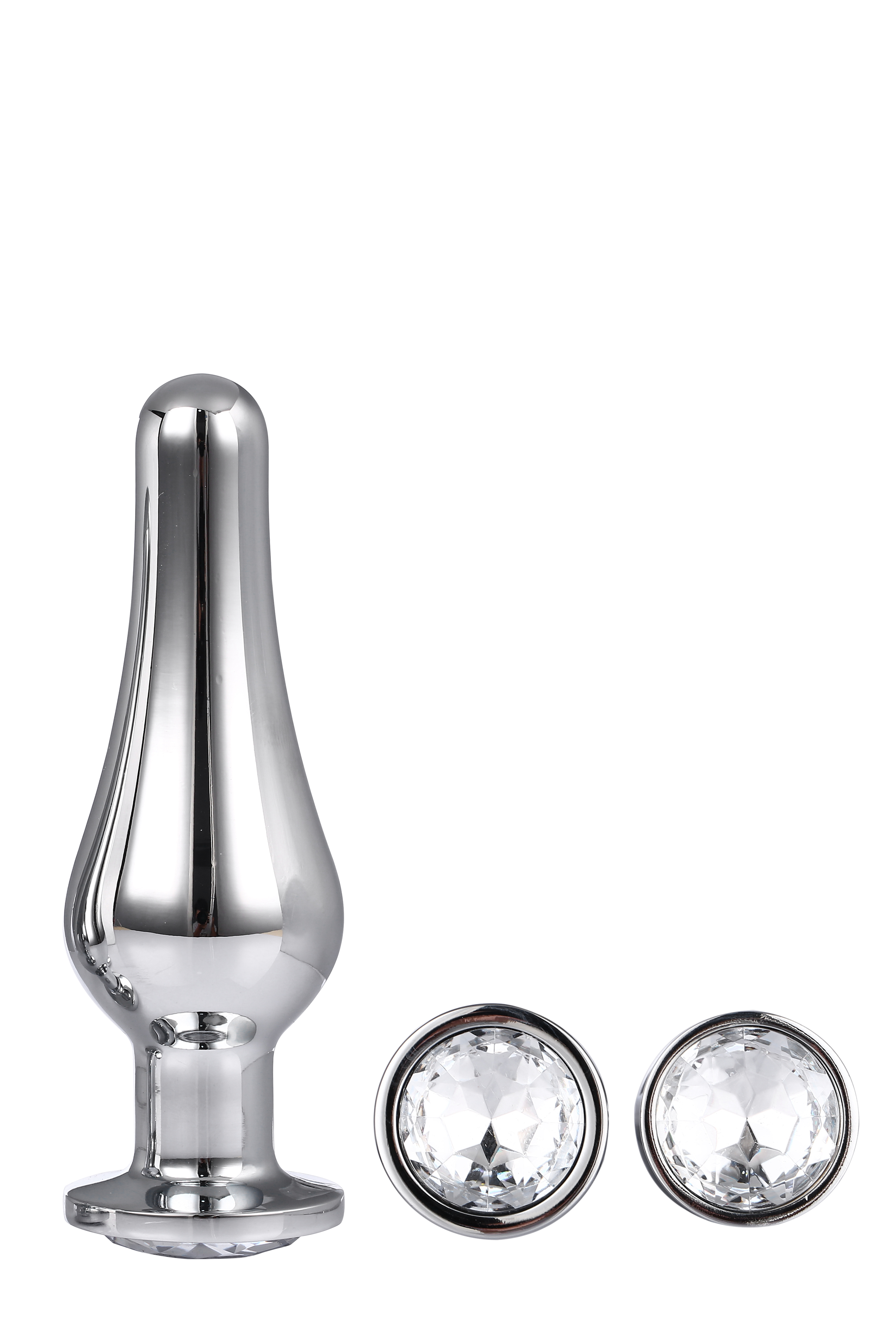 Dream Toys Gleaming Love Pleasure Set Silver - Zestaw korków analnych z diamentem Srebrny ▶️▶️ DYSKRETNIE ▶️ GWARANCJA ▶️ PRZESYŁKA 24h ▶️