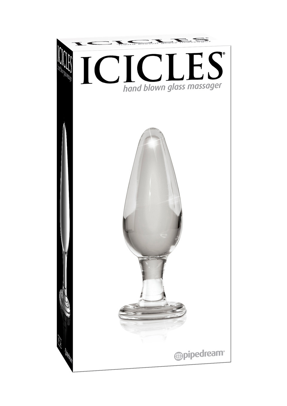 Icicles no 26 - hand blown massager - Szklany korek analny ▶️▶️ DYSKRETNIE ▶️ GWARANCJA ▶️ PRZESYŁKA 24h ▶️