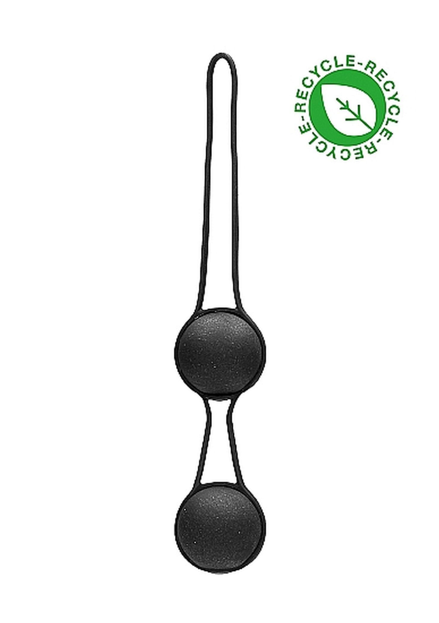 Natural Pleasure Geisha Balls Biodegradable Black - Kulki gejszy z materiałów neutralnych ekologicznie Czarny