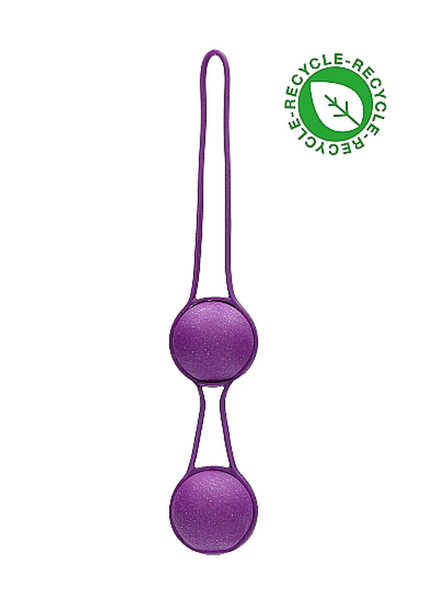 Natural Pleasure Geisha Balls Biodegradable Purple - Kulki gejszy z materiałów neutralnych ekologicznie Fioletowy