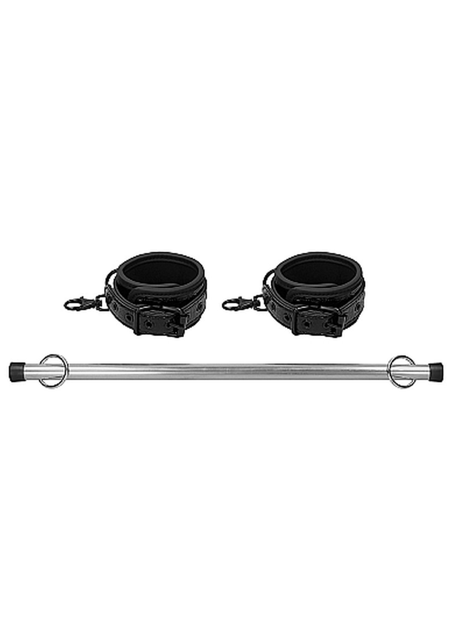 Ouch! luxury spreader bar - black - Drążek do krępowania ▶️▶️ DYSKRETNIE ▶️ GWARANCJA ▶️ PRZESYŁKA 24h ▶️