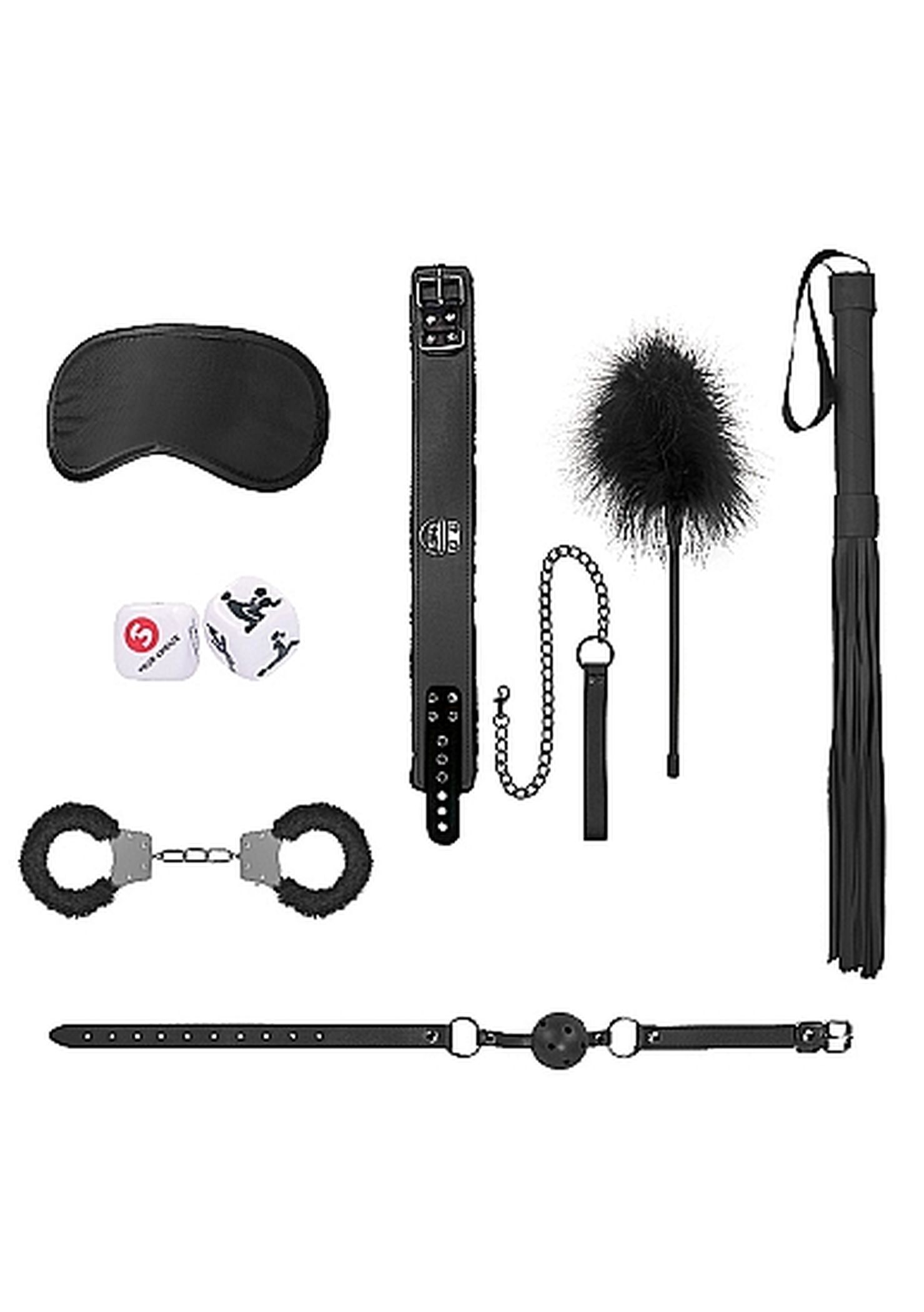 Ouch! introductory bondage kit #6 - black - Zestaw BDSM ▶️▶️ DYSKRETNIE ▶️ GWARANCJA ▶️ PRZESYŁKA 24h ▶️