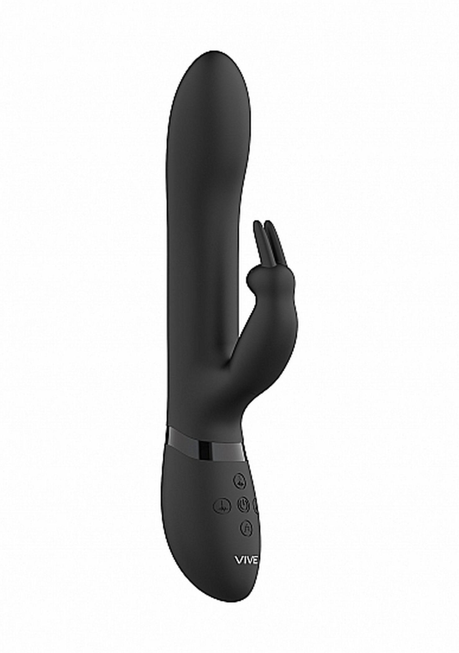 Vive Amoris Stimulating Beads Rabbit Black - Wibrator króliczek ▶️▶️ DYSKRETNIE ▶️ GWARANCJA ▶️ PRZESYŁKA 24h ▶️