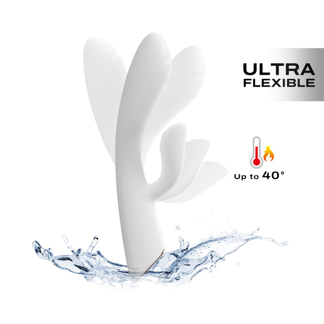 Marc Dorcel Flexi Rabbit - Wibrator króliczek, biały ▶️▶️ DYSKRETNIE ▶️ GWARANCJA ▶️ PRZESYŁKA 24h ▶️