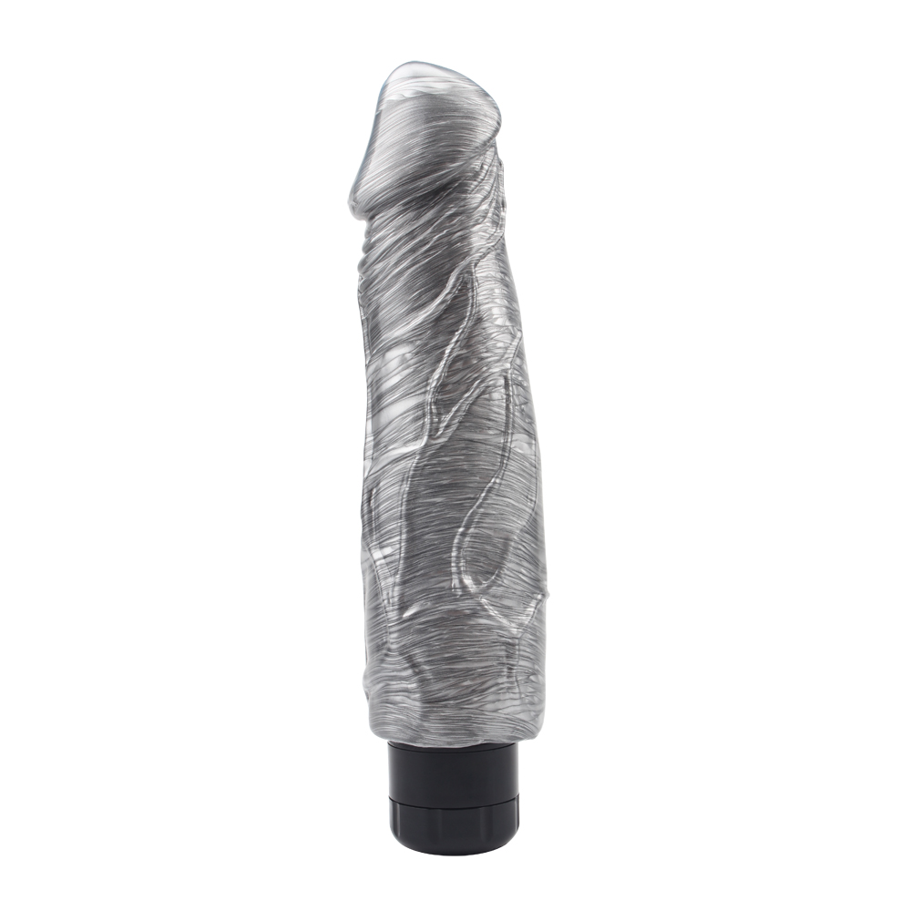 DarkMuscle pat mccock silver - Dildo wibrujące, Srebrny ▶️▶️ DYSKRETNIE ▶️ GWARANCJA ▶️ PRZESYŁKA 24h ▶️