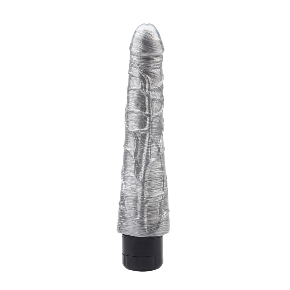 DarkMuscle johnny boner silver - Dildo wibrujące, Srebrny ▶️▶️ DYSKRETNIE ▶️ GWARANCJA ▶️ PRZESYŁKA 24h ▶️