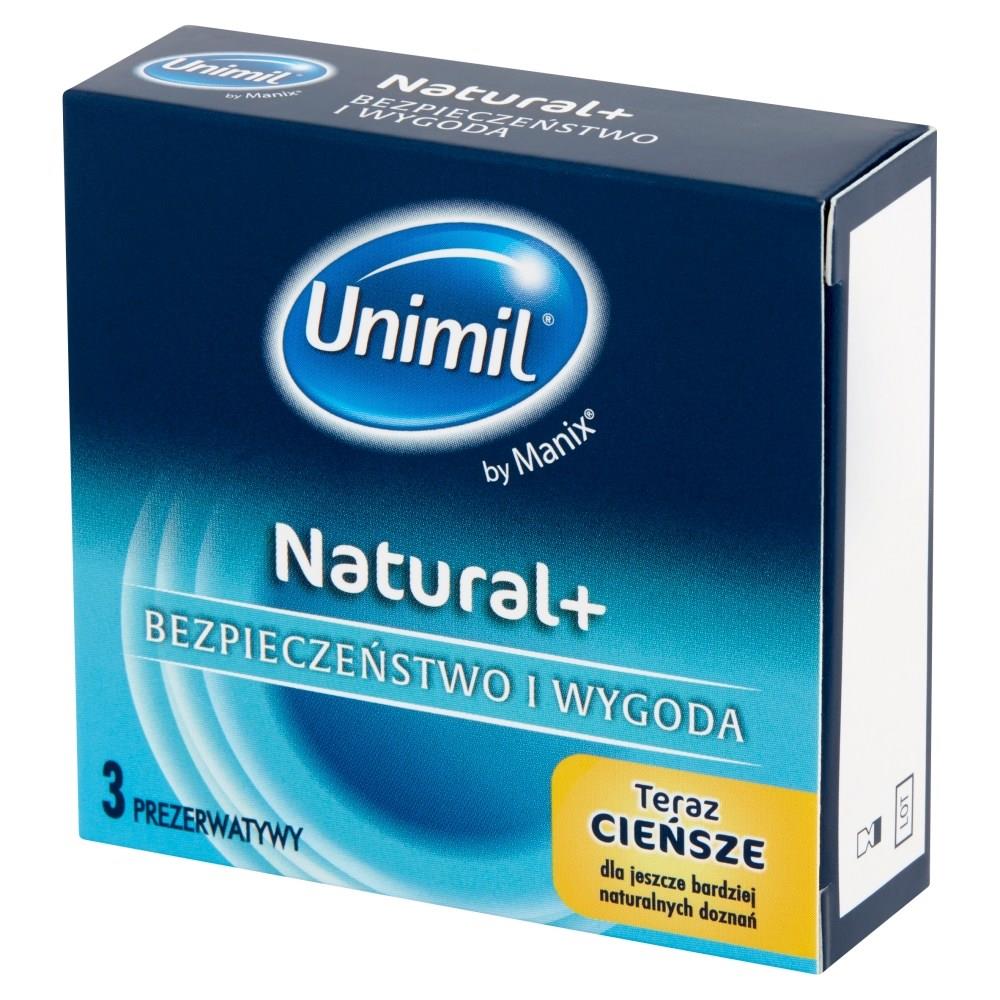 Unimil Natural 3 szt - prezerwatywy Wariant/Rozmiar: 3 szt ▶️▶️ DYSKRETNIE ▶️ GWARANCJA ▶️ PRZESYŁKA 24h ▶️