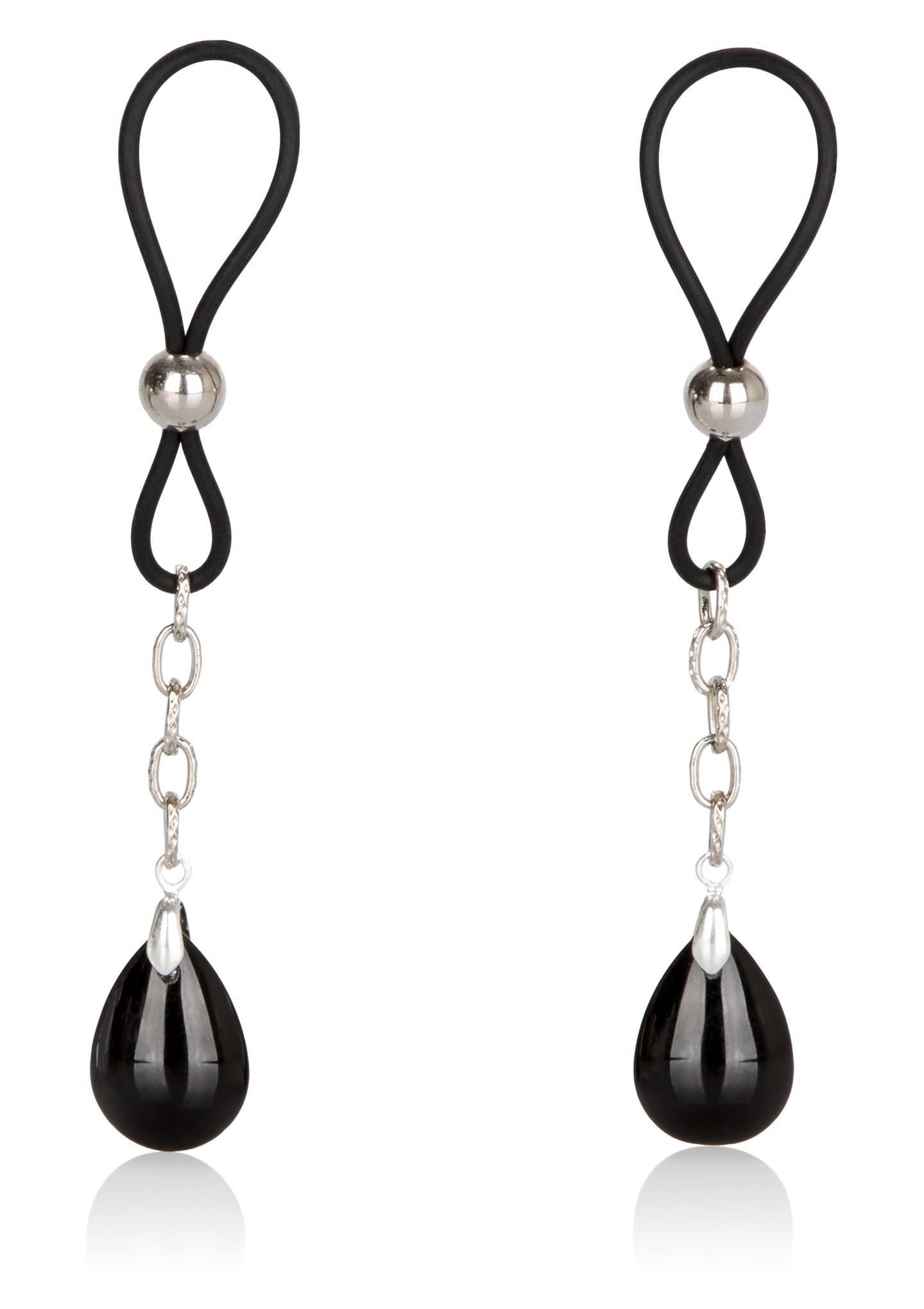 CalExotics Nonpierce Nipple Jewelry Black - Zaciski na sutki ▶️▶️ DYSKRETNIE ▶️ GWARANCJA ▶️ PRZESYŁKA 24h ▶️