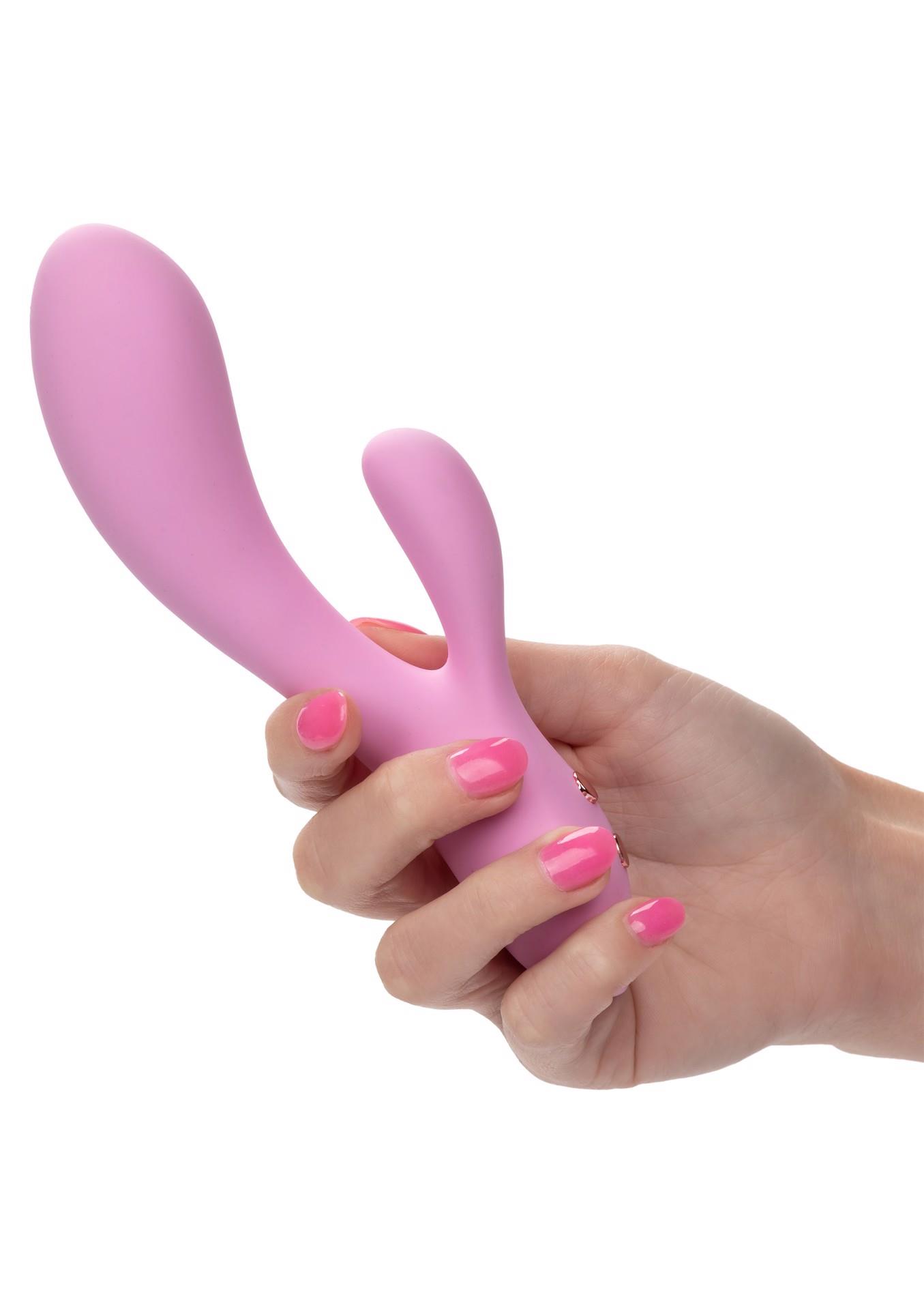 CalExotics Contour Zoie Pink - Wibrator króliczek ▶️▶️ DYSKRETNIE ▶️ GWARANCJA ▶️ PRZESYŁKA 24h ▶️