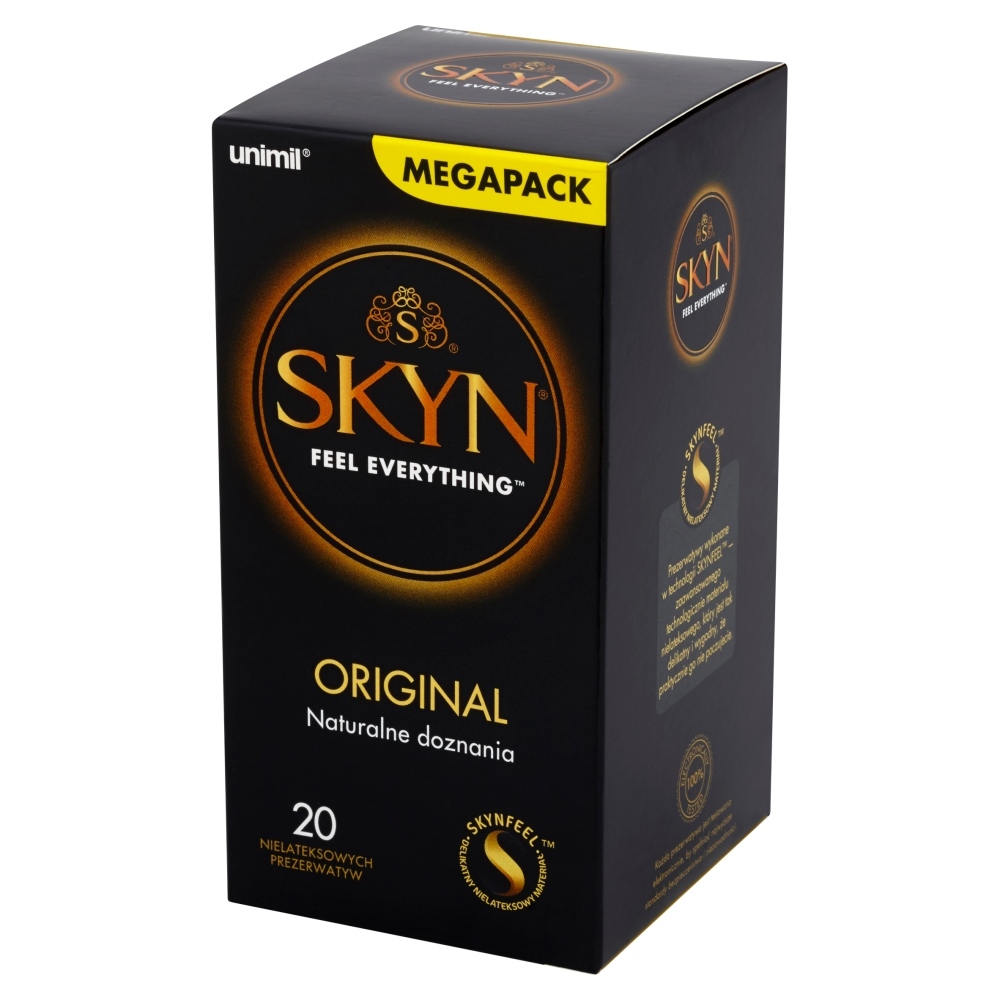 SKYN unimil skyn box 20 original - Prezerwatywy 20 szt ⚫ DARMOWA DOSTAWA od 299zł ⚫ DYSKRETNA PRZESYŁKA 24H Z POLSKI ⚫
