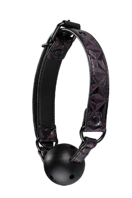 Blaze Ball Gag Purple - Knebel z kulką, Fio' ▶️▶️ DYSKRETNIE ▶️ GWARANCJA ▶️ PRZESYŁKA 24h ▶️