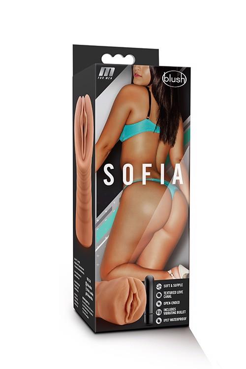 Blush M For Men Sofia Mocha - Masturbator naturalistyczny z wibracjami ▶️▶️ DYSKRETNIE ▶️ GWARANCJA ▶️ PRZESYŁKA 24h ▶️