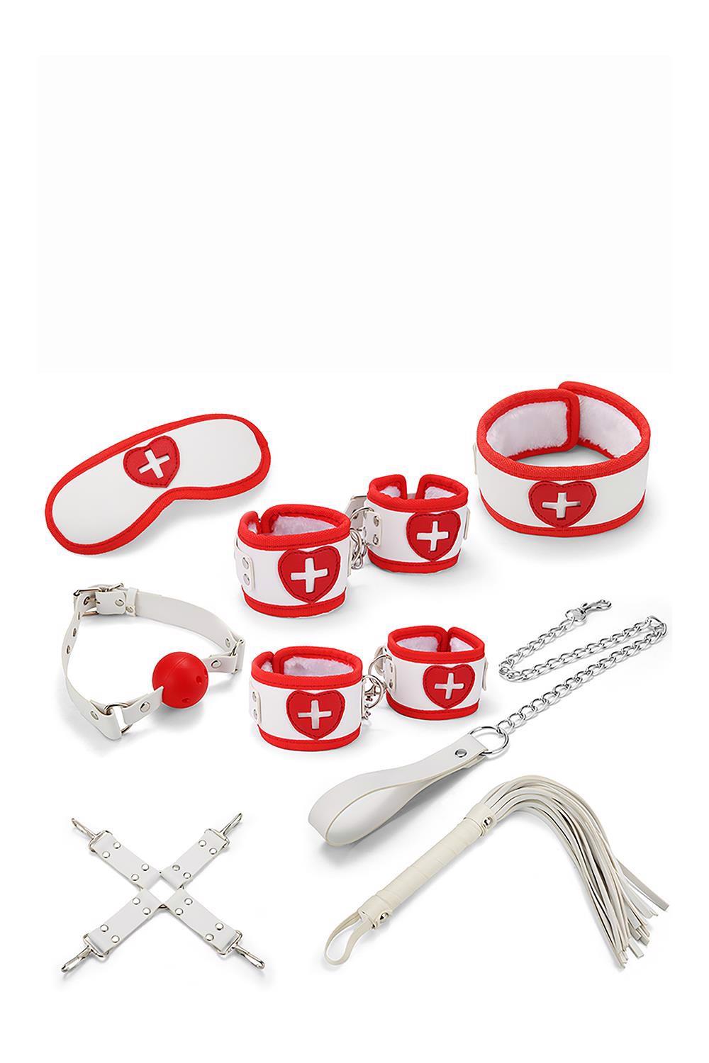 Attraction Mai Nurse Series 8 Pcs - Zestaw bdsm stylizowany na pielęgniarski ▶️▶️ DYSKRETNIE ▶️ GWARANCJA ▶️ PRZESYŁKA 24h ▶️